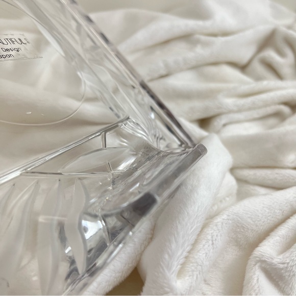 HOME BEAUTIFUL ORIGINAL DESIGNS JAPANESE CRYSTAL GLASS SQUARE FRAME LIKE NEW - Picture 6 of 8